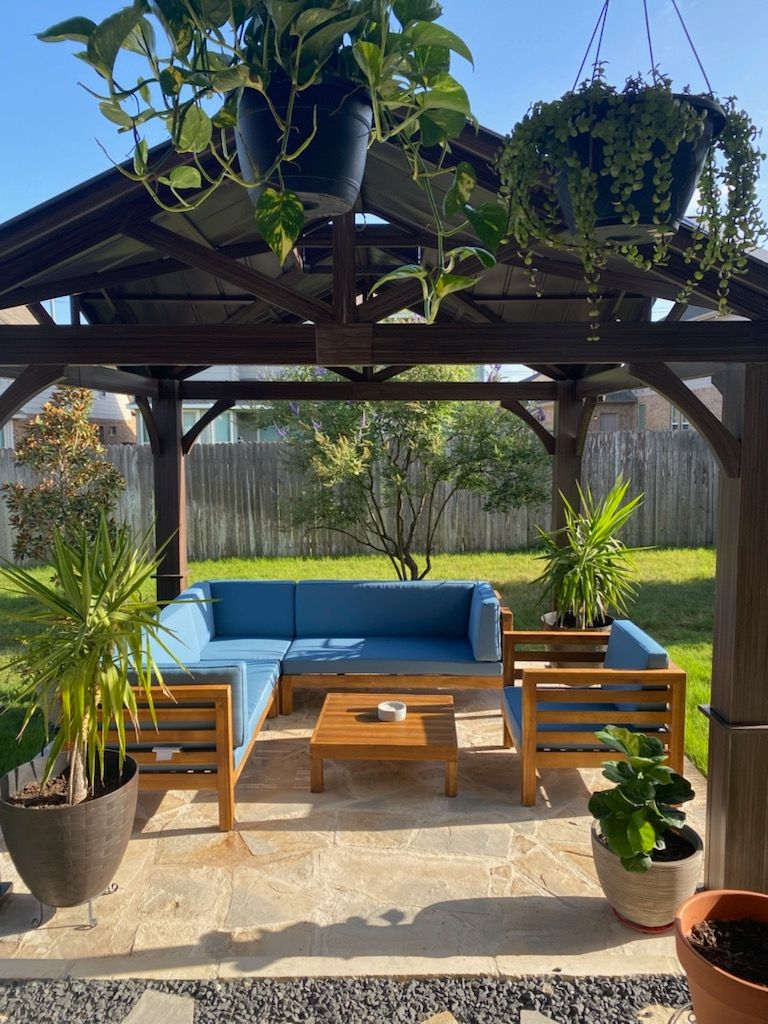 gazebo build and porch shade install part 5