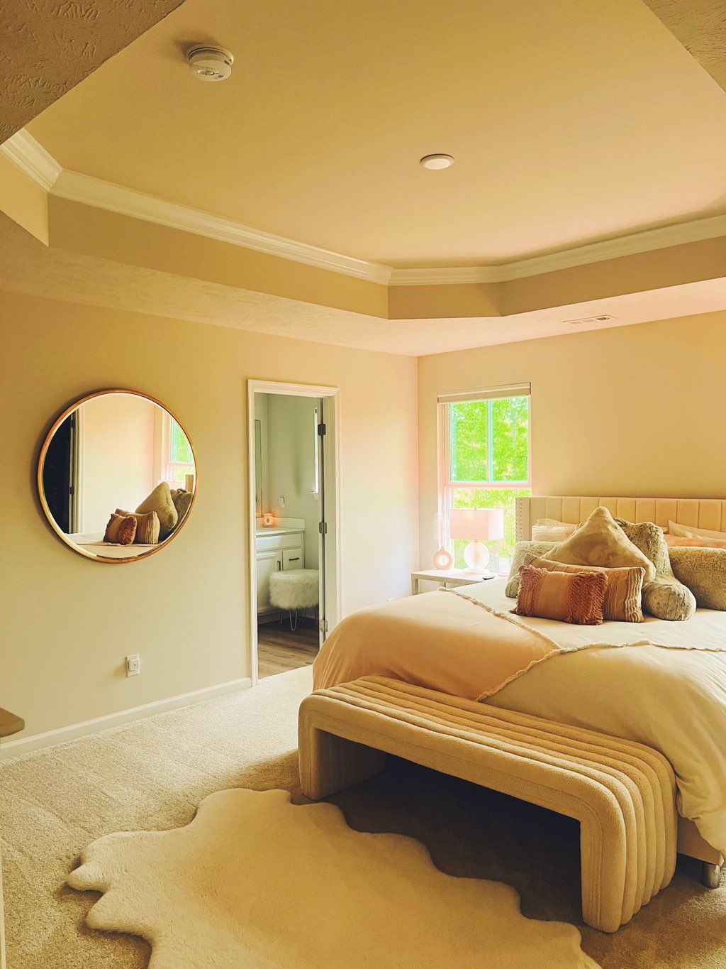 cleaned bedroom 