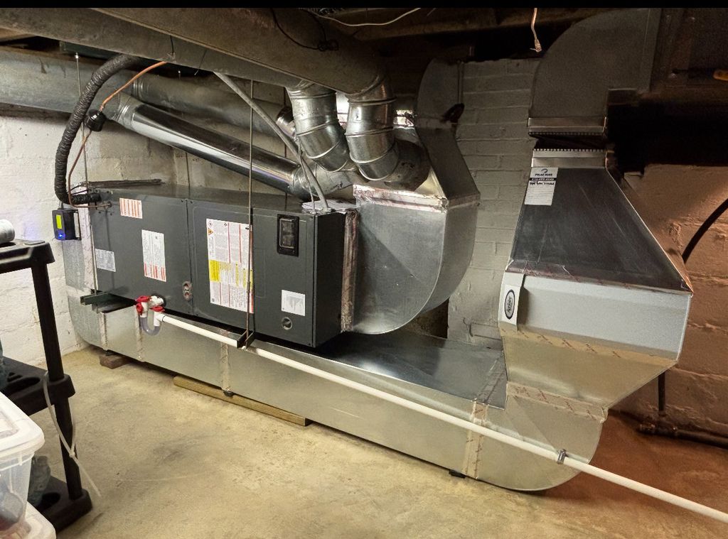 Air Handler upgrade with filter rack and UV light 