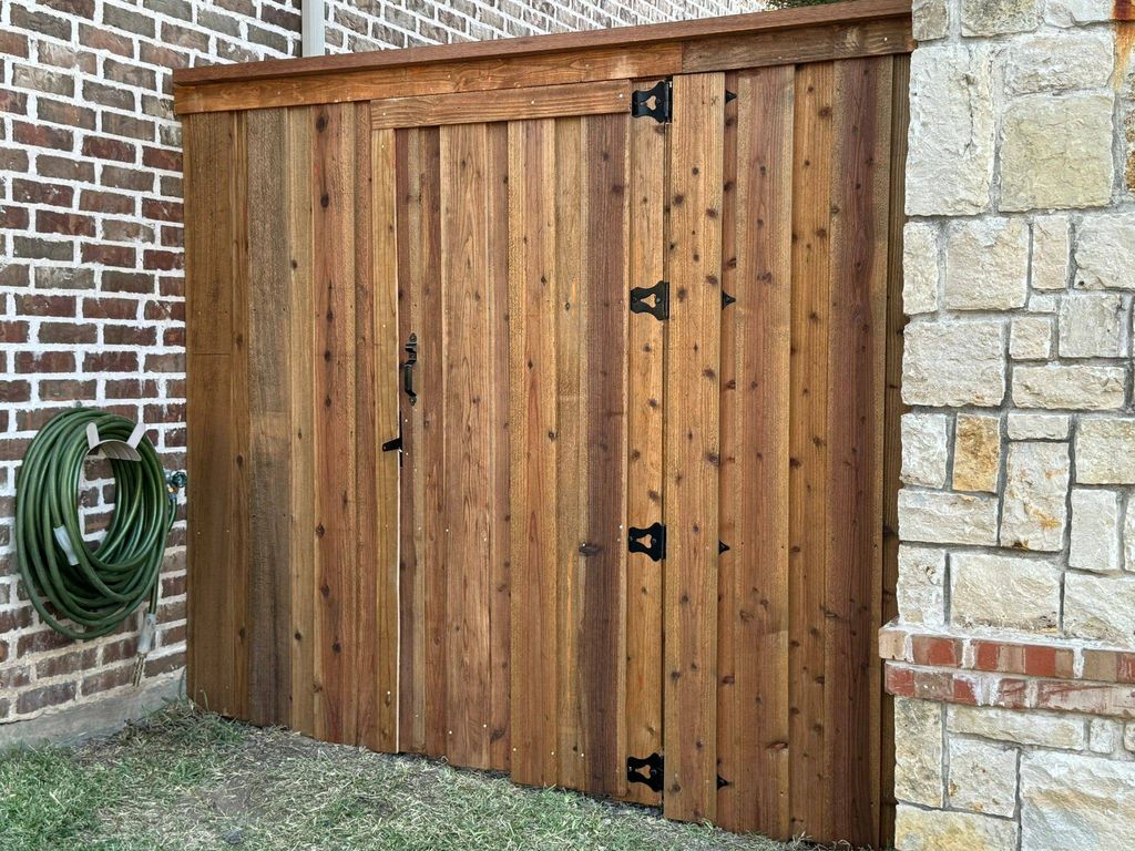 New Wooden Side Gate for Enhanced Privacy