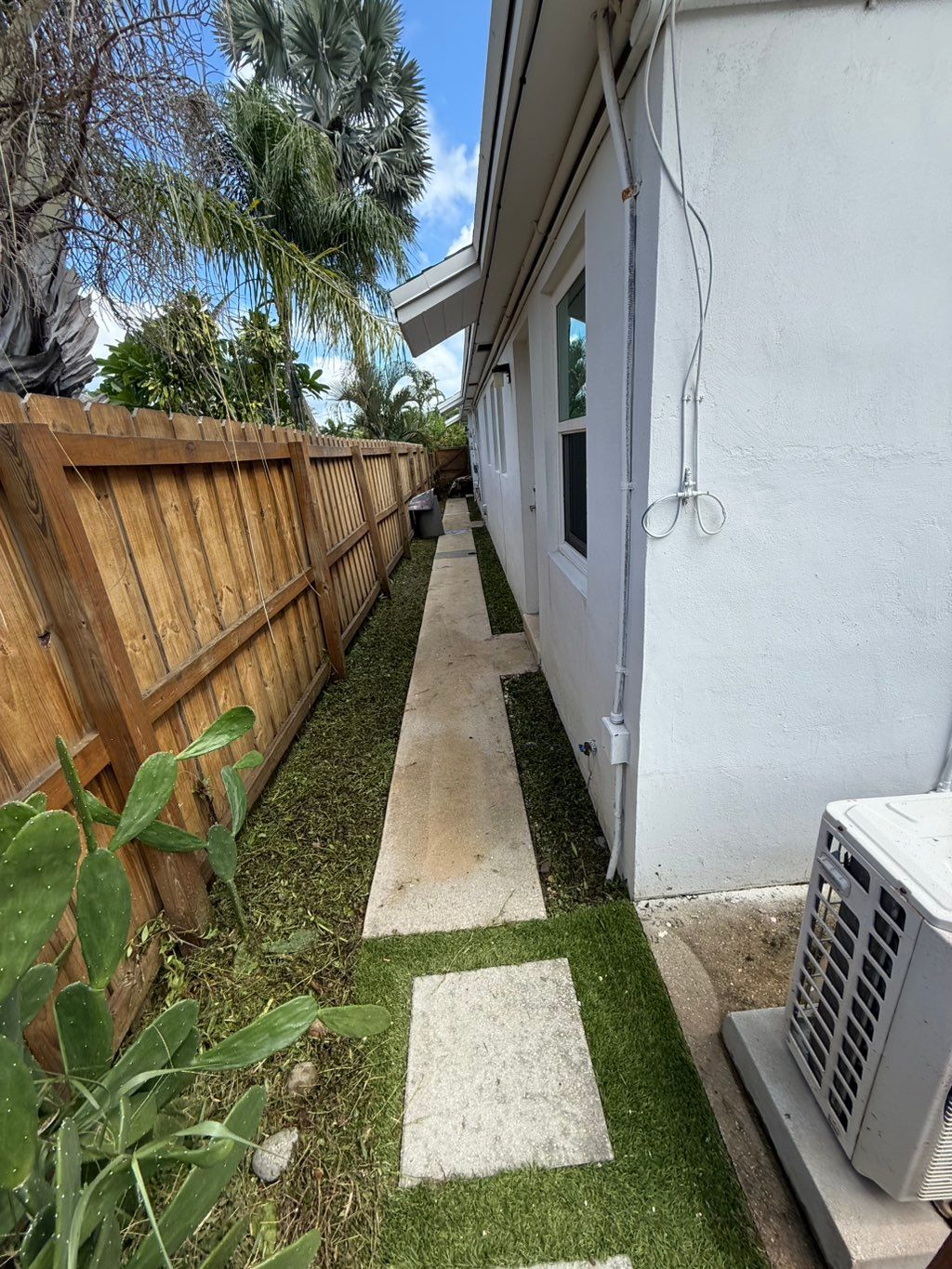 After all clean up and pressure cleaning 