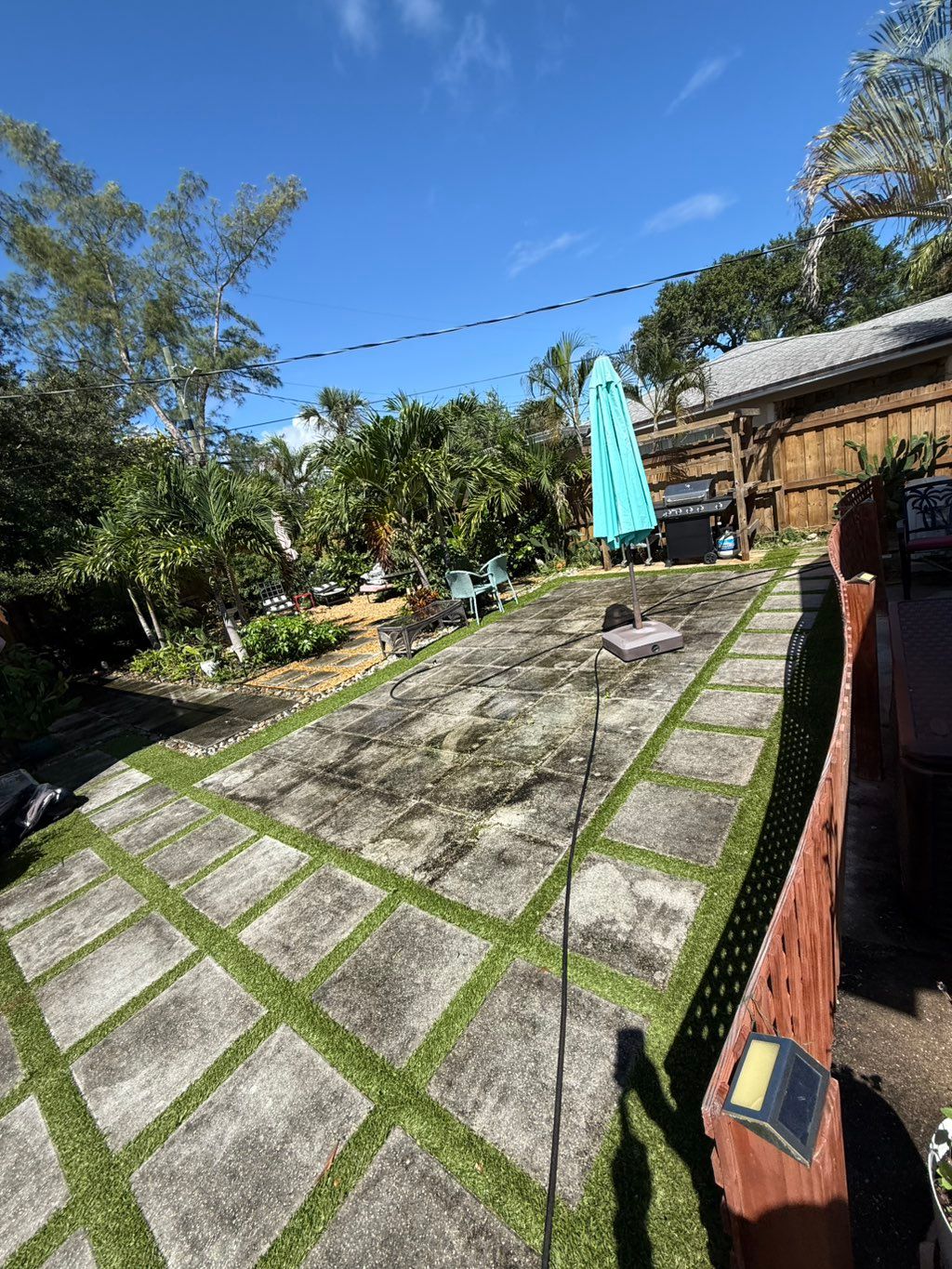  Before pressure cleaning 