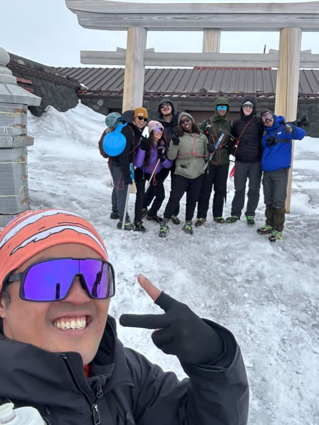 Mt Fuji - Japan, Summit during snow offseason
