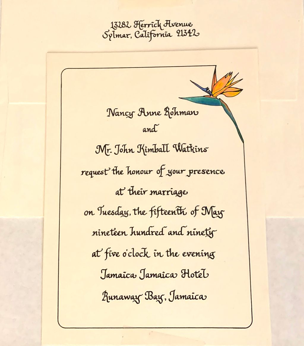 Custom Wedding Invitation & Watercolor work on flo