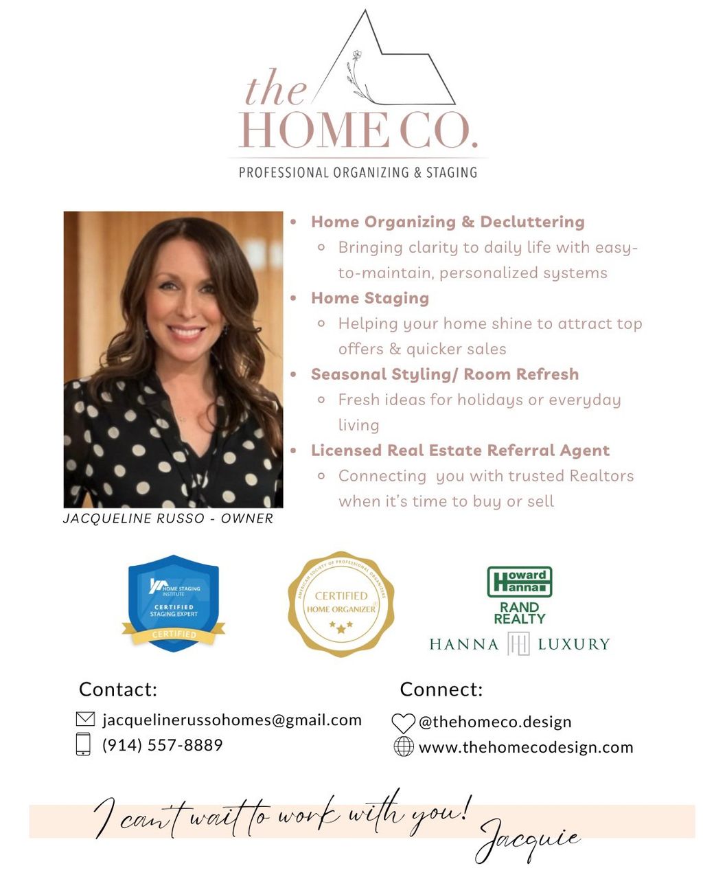Home Organizing, Staging, and Styling Services.  R