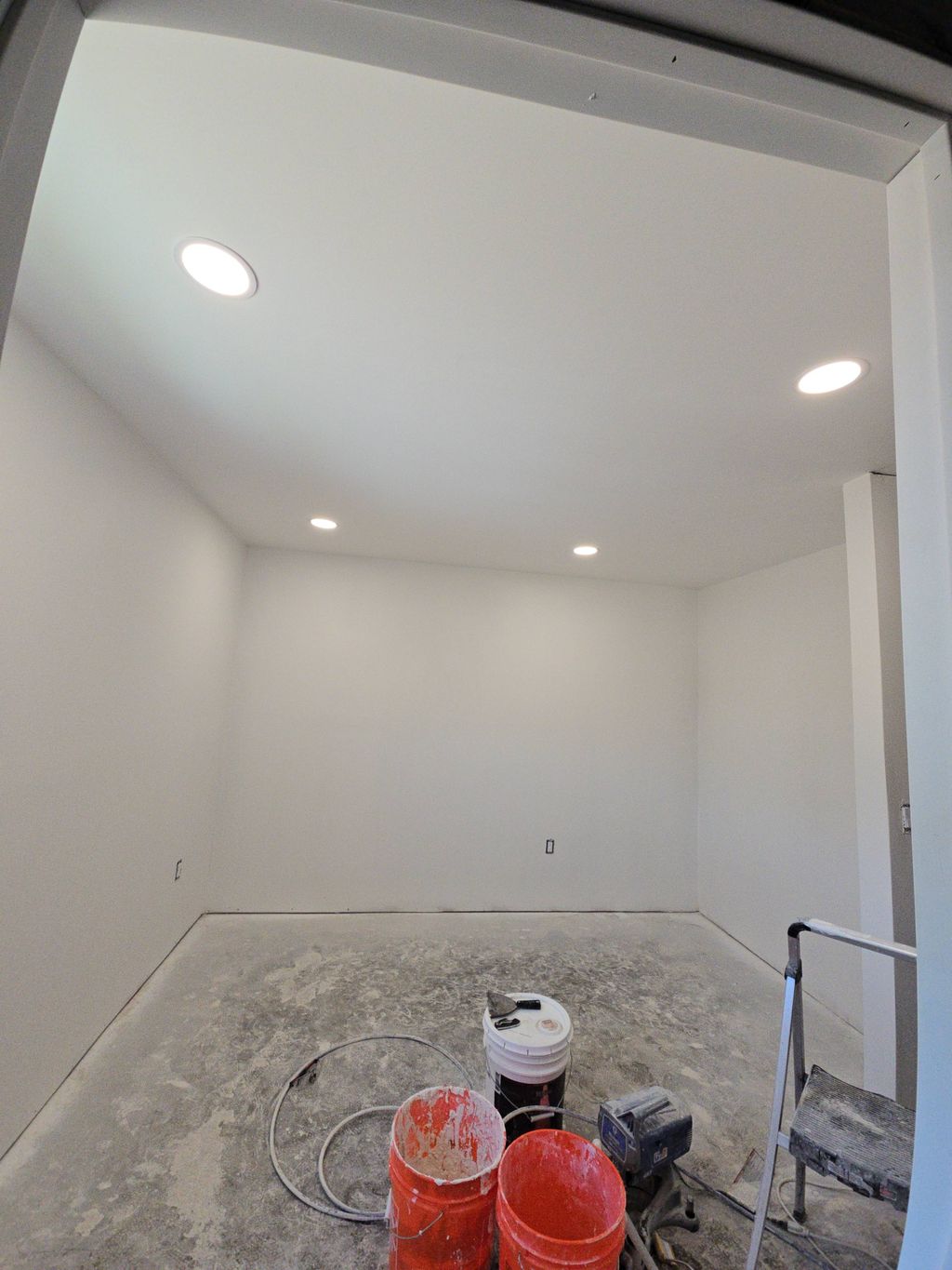 Primed and Painted entire room.