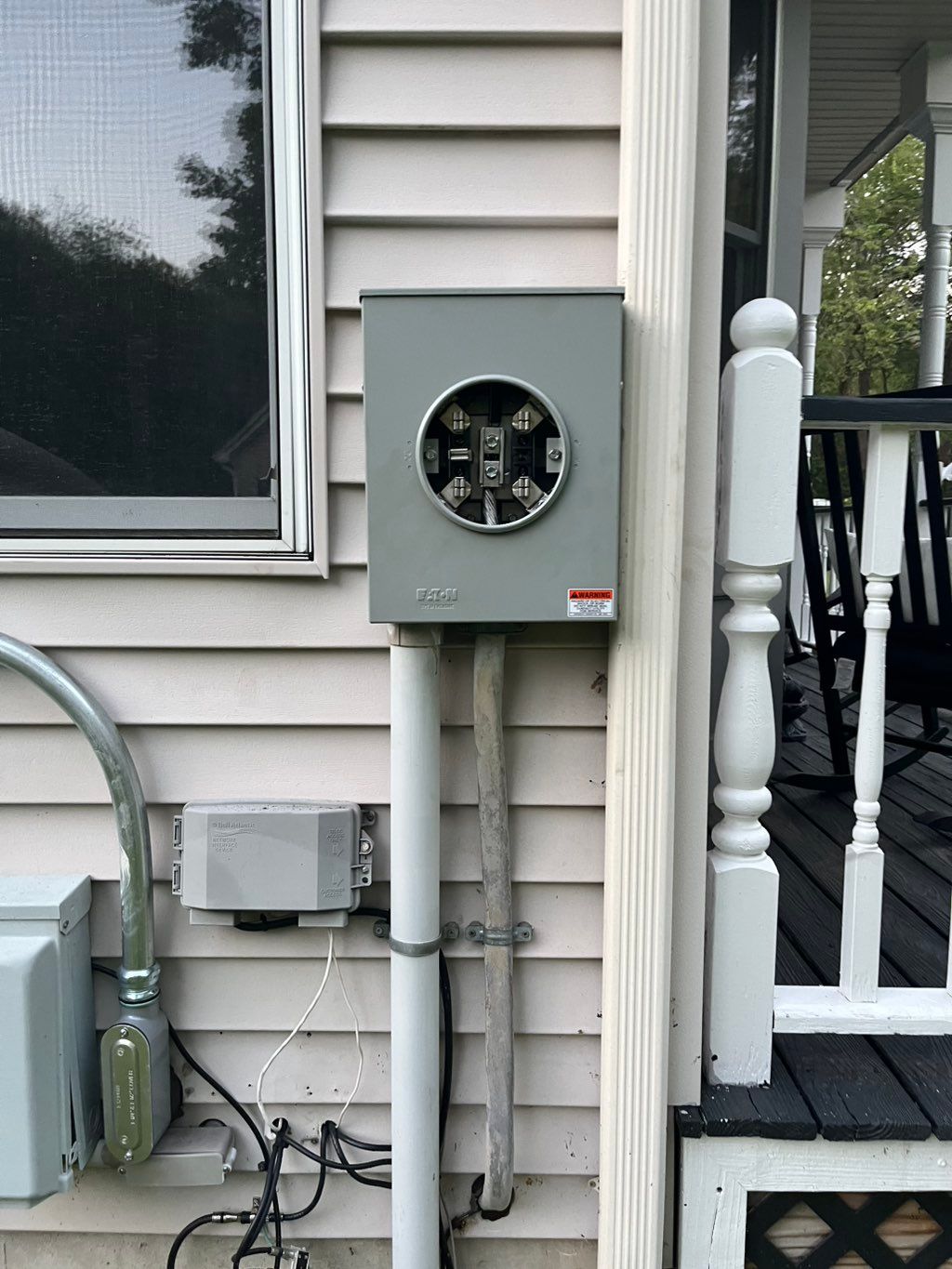 New meter box installed 