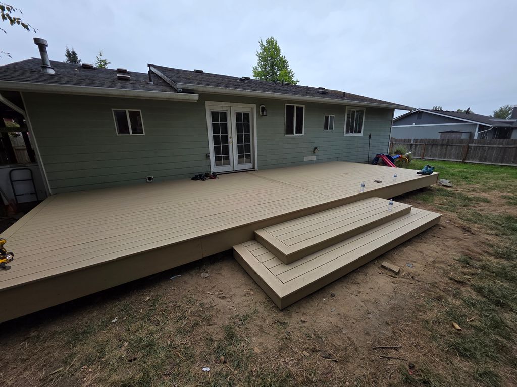 New pvc deck 