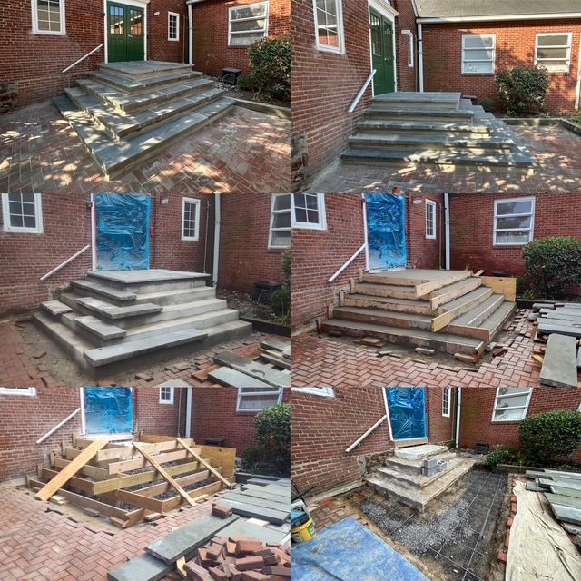 Concrete/Bluestone Stairs