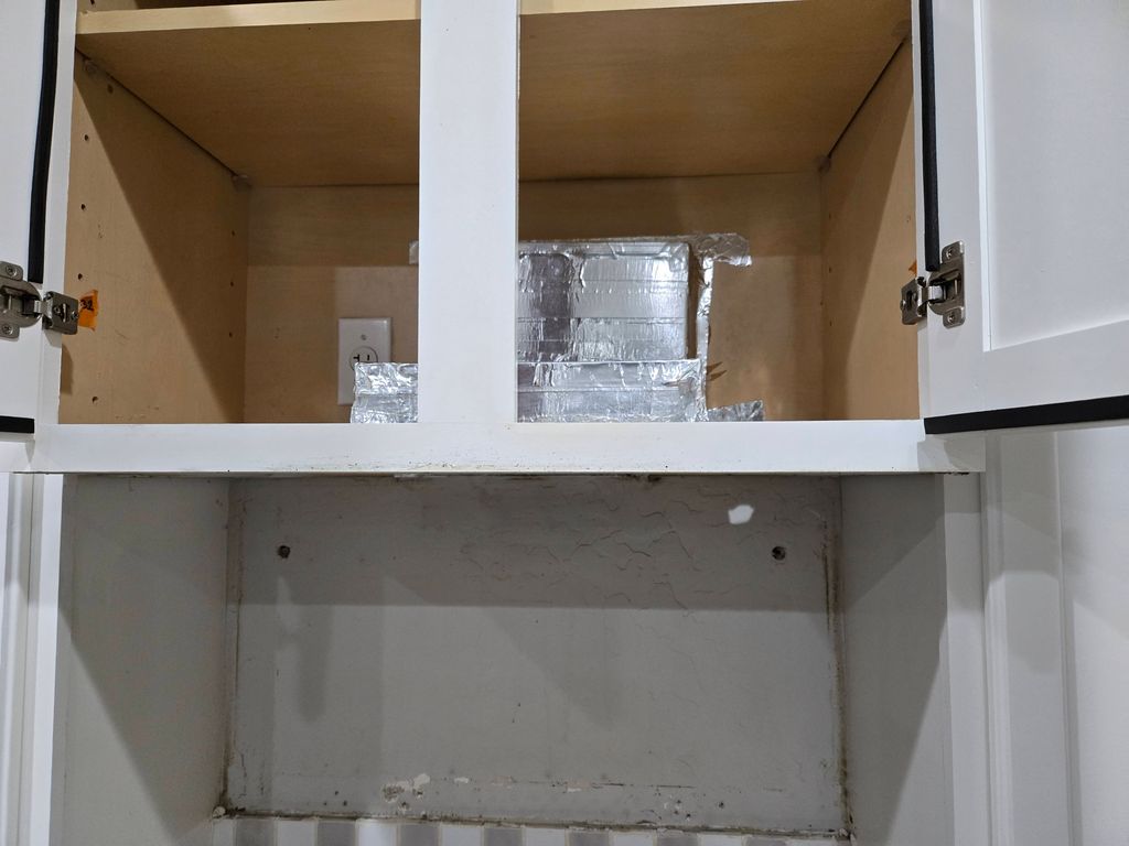 after removed microwave, before installation