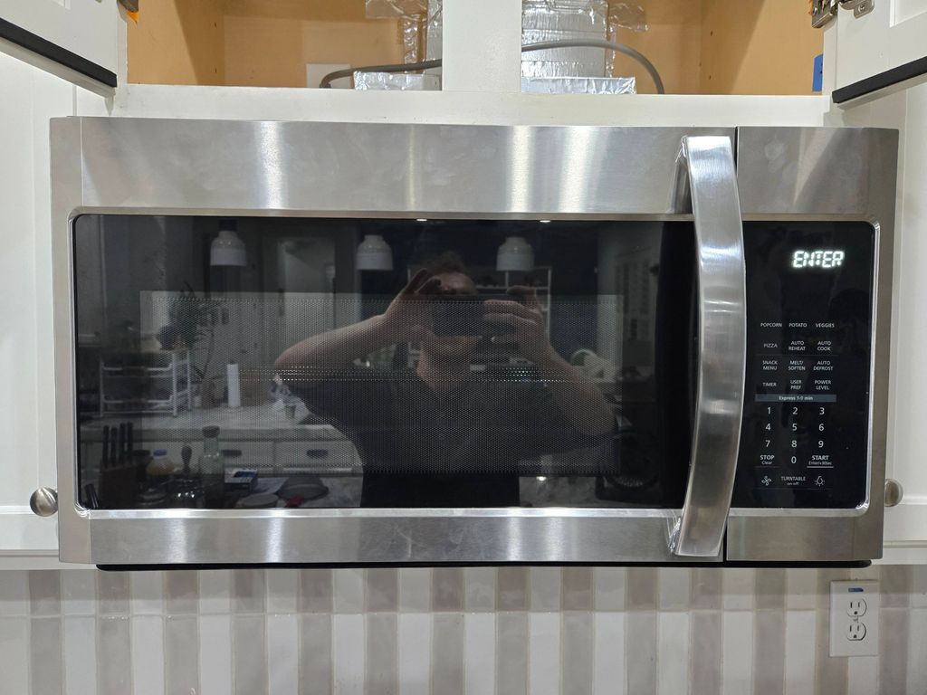 microwave installed