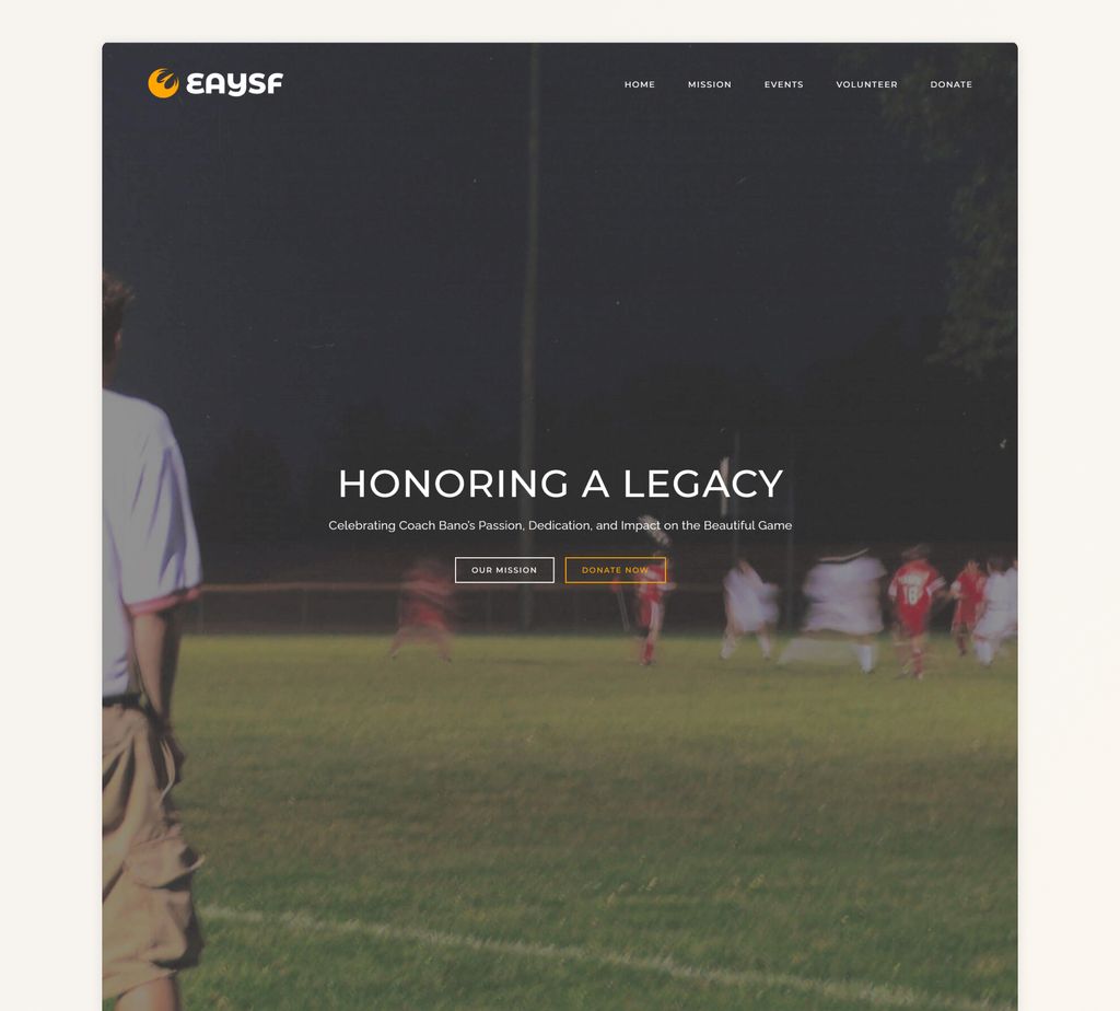 Built a pro bono WordPress site honoring Coach Ban
