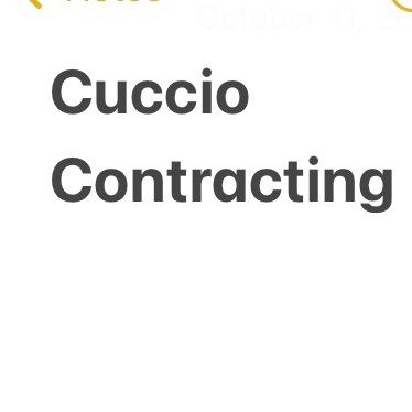 Cuccio contracting
