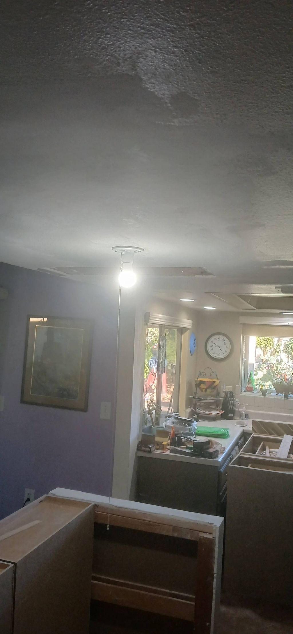 almost finished repair of customers closet removal