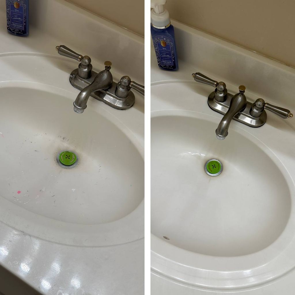 Sink restoration – spotless shine again!