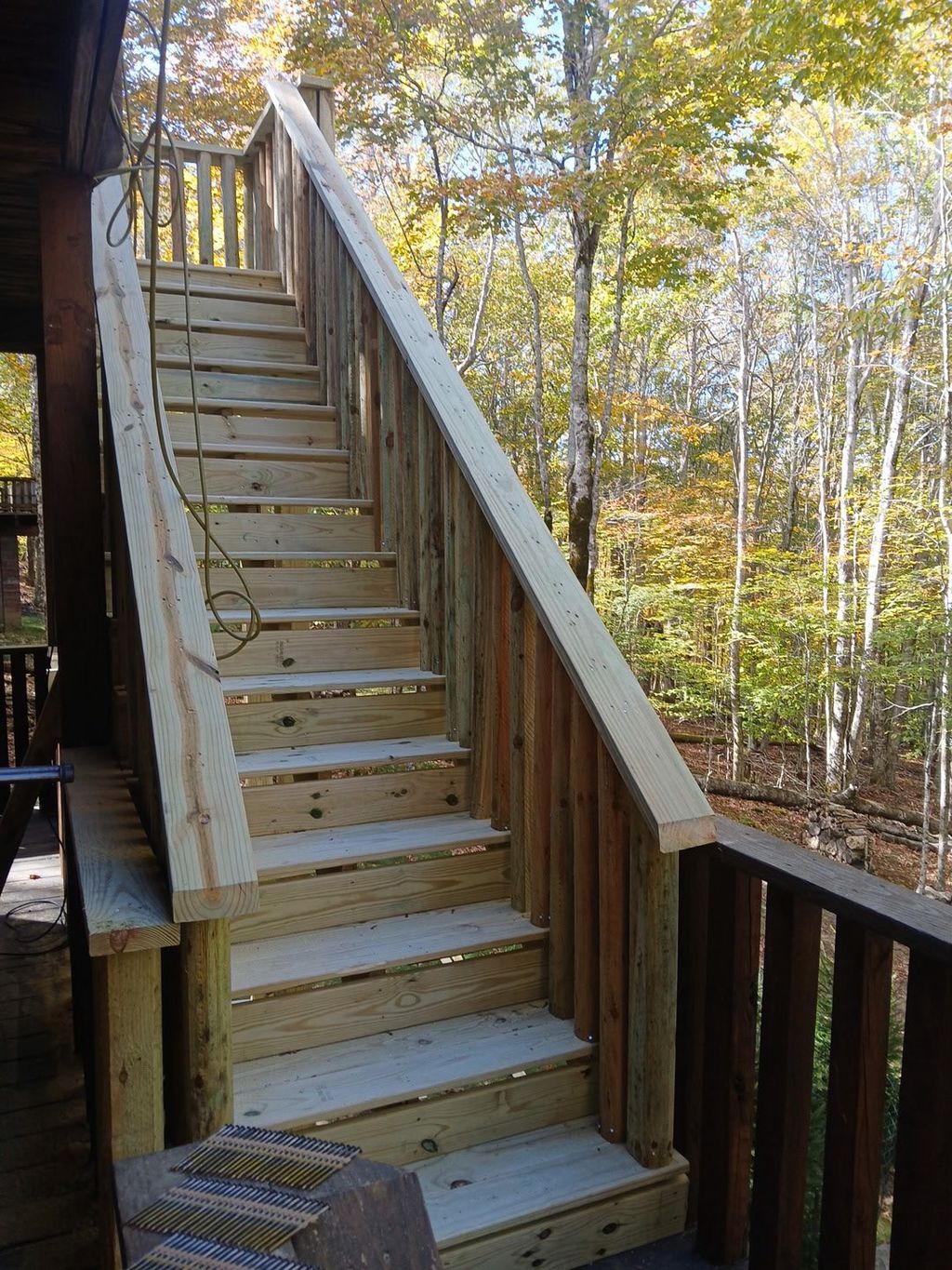 New Staircase w railing and sides