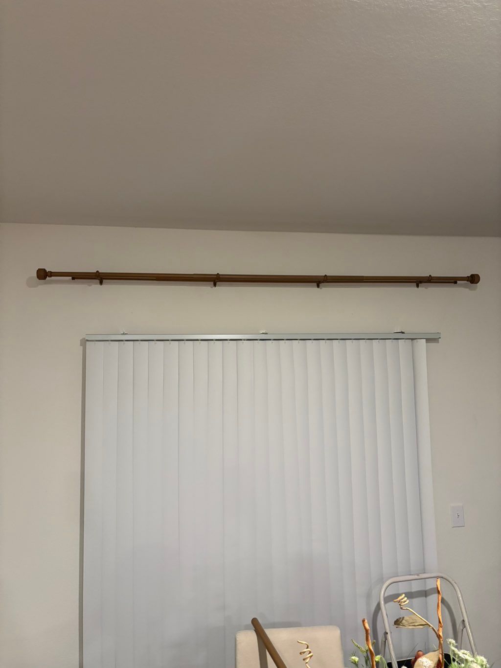 Waiting on curtain delivery