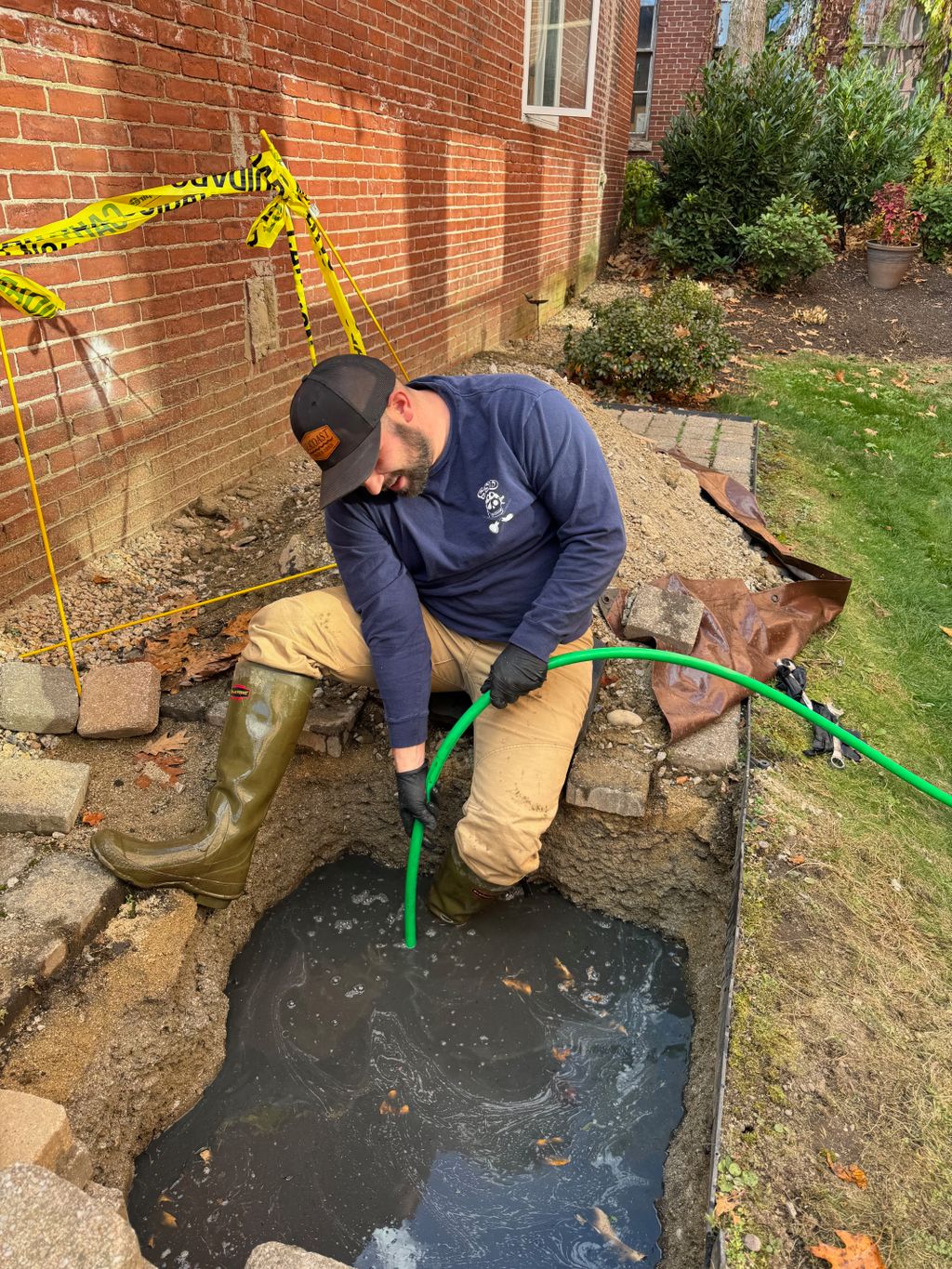 Hydro Jetting a broken sewer line