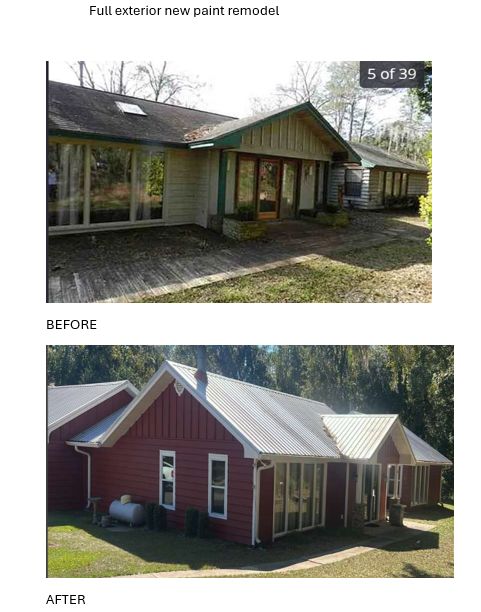Full paint exterior color remodel 