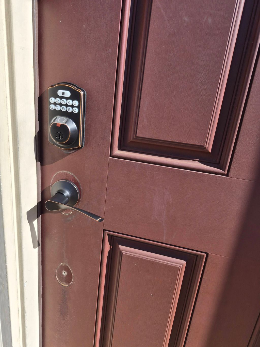 installation smart door lock (After)
