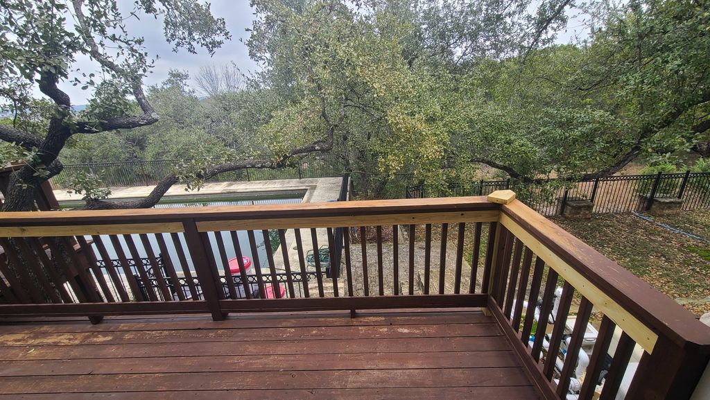 Deck Stain, process