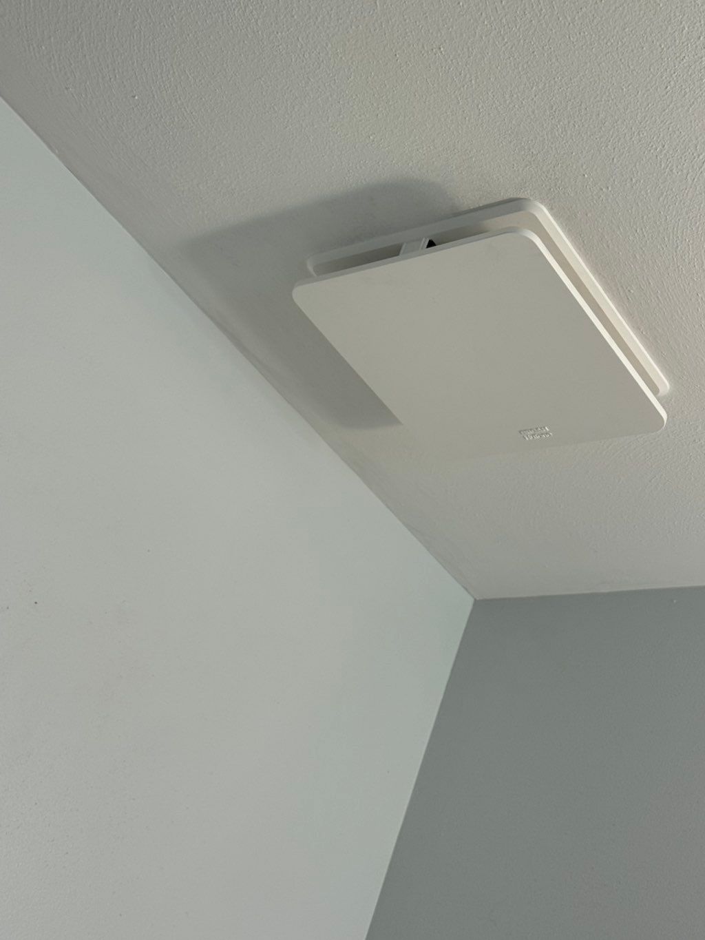 Updated bathroom exhaust fan. Much improved airflo