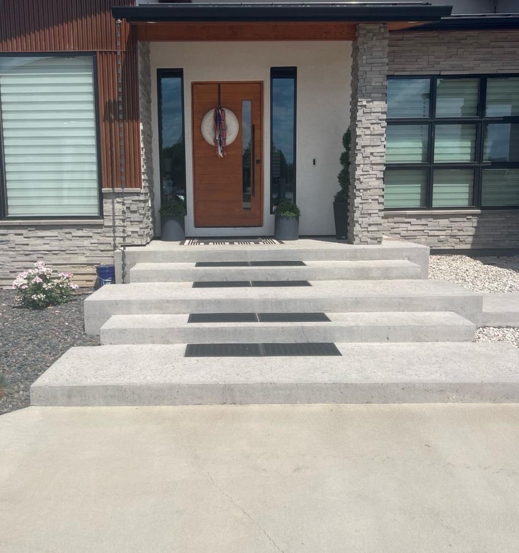 See how we turned ordinary concrete steps into som