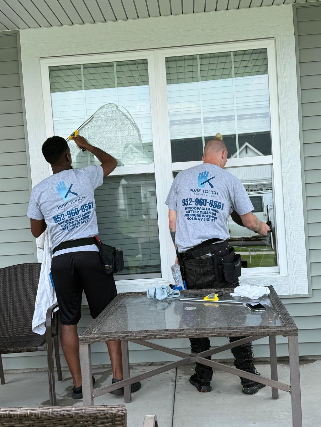 The process to clear shiny windows!