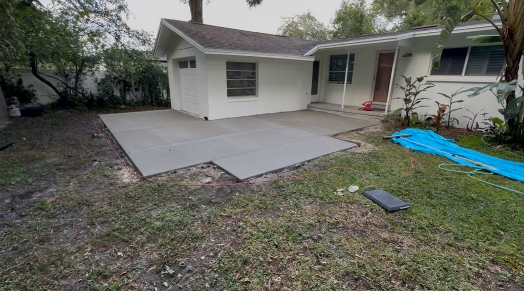 Concrete patio 