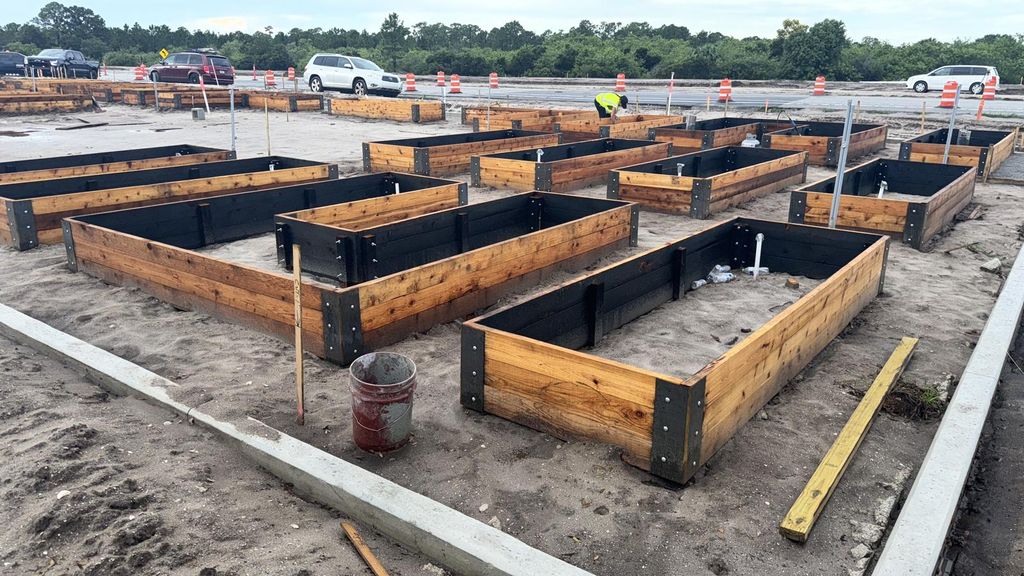 Planter boxes for small farm
