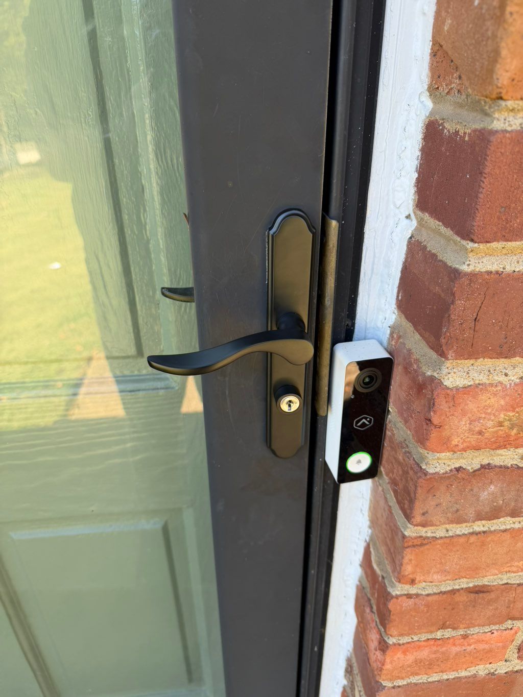 New storm door lock