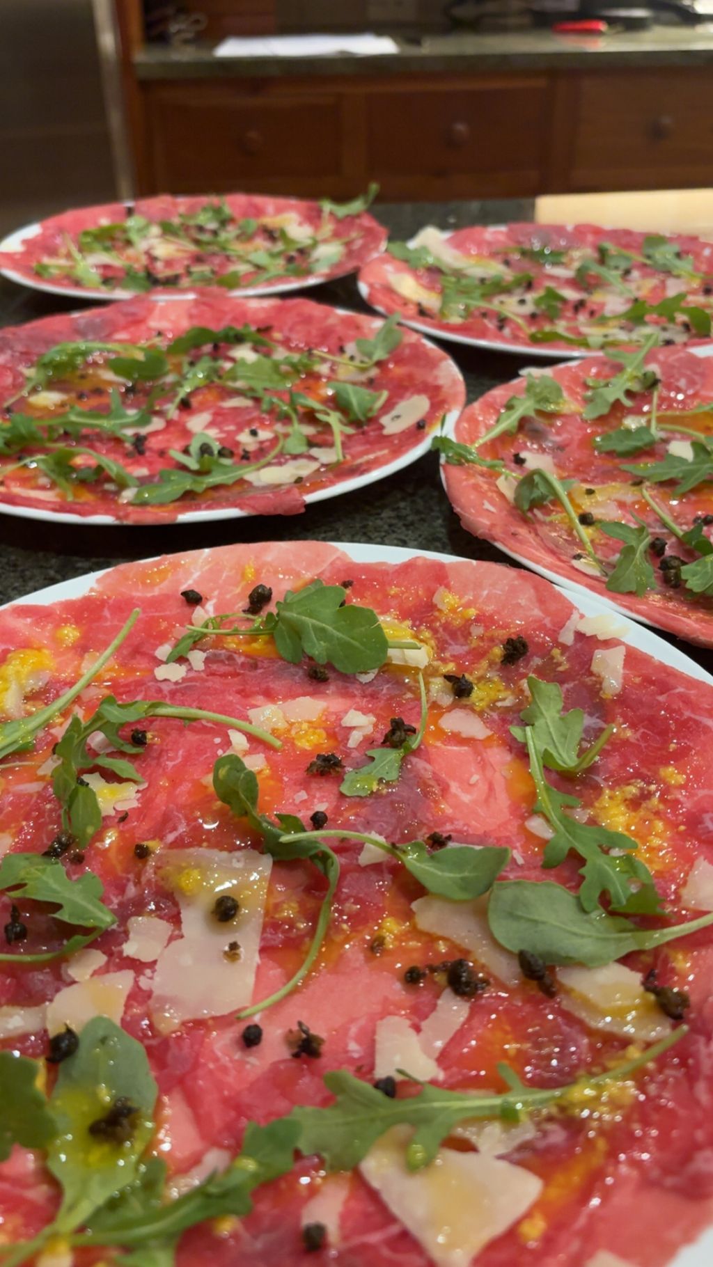 Beef Tenderloin Carpaccio with Parmesan and Truffl