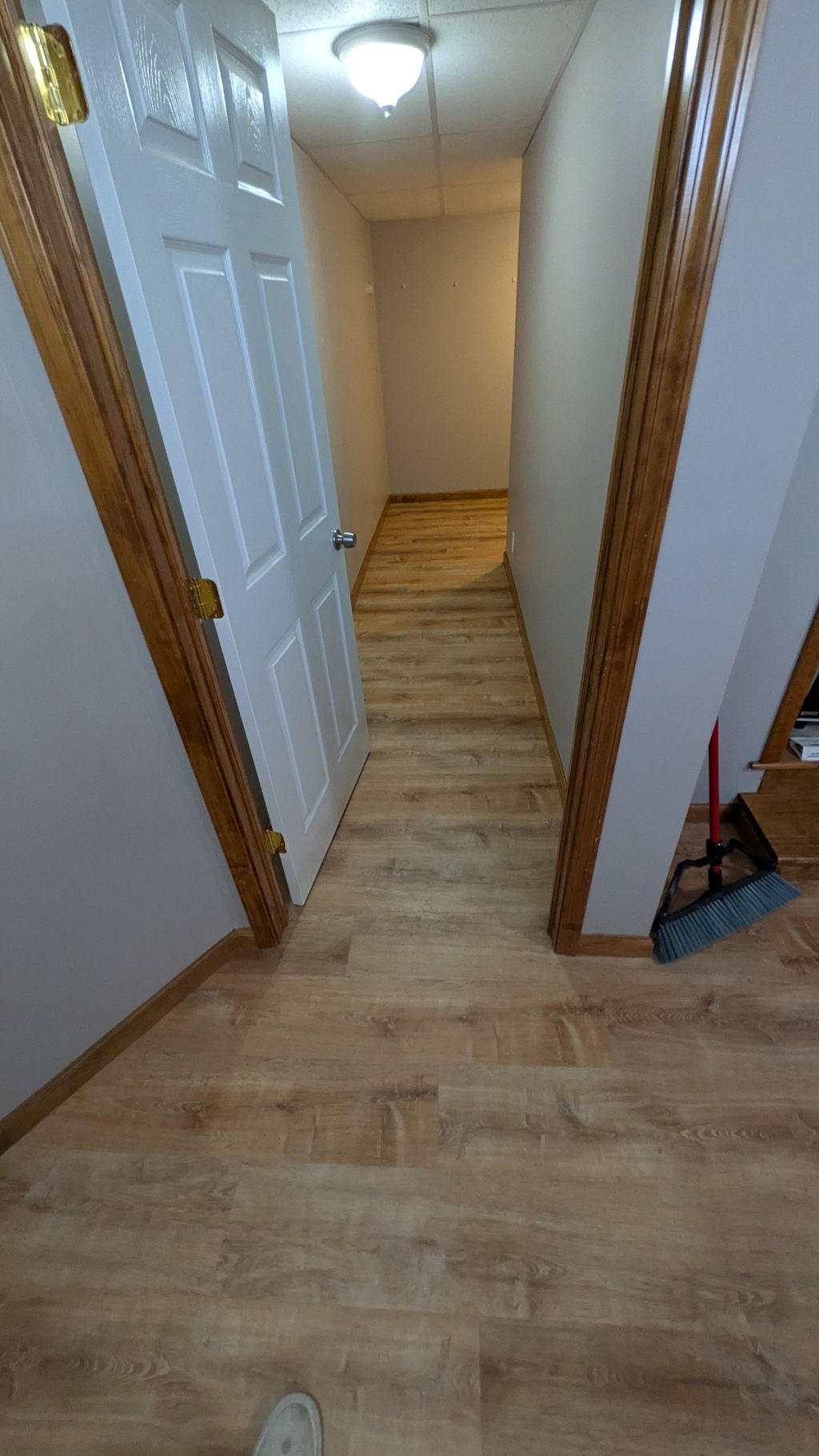 After LVP install basement
