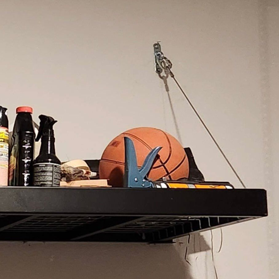 This is a cable suspension shelf that support well