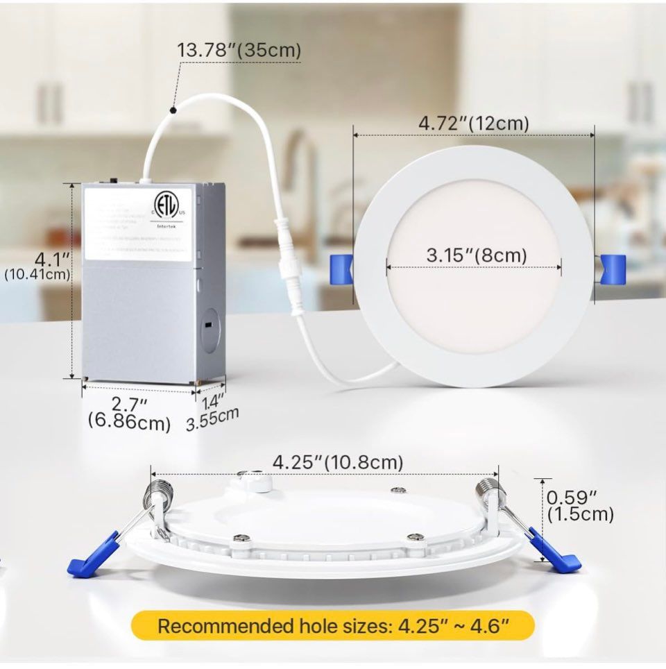 Dimmable recessed lights 4-6 inch