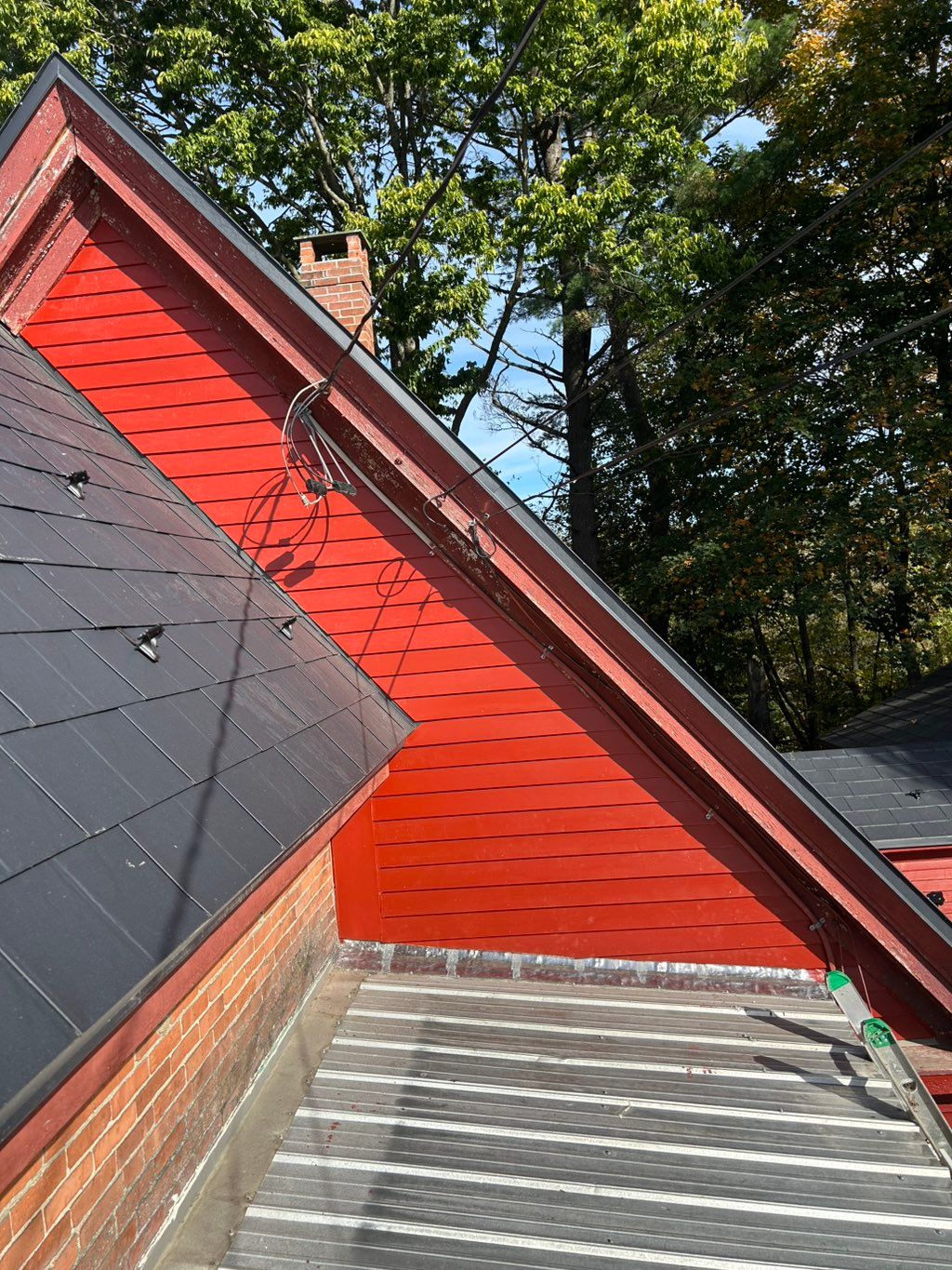 A new metal roof was installed from another compan