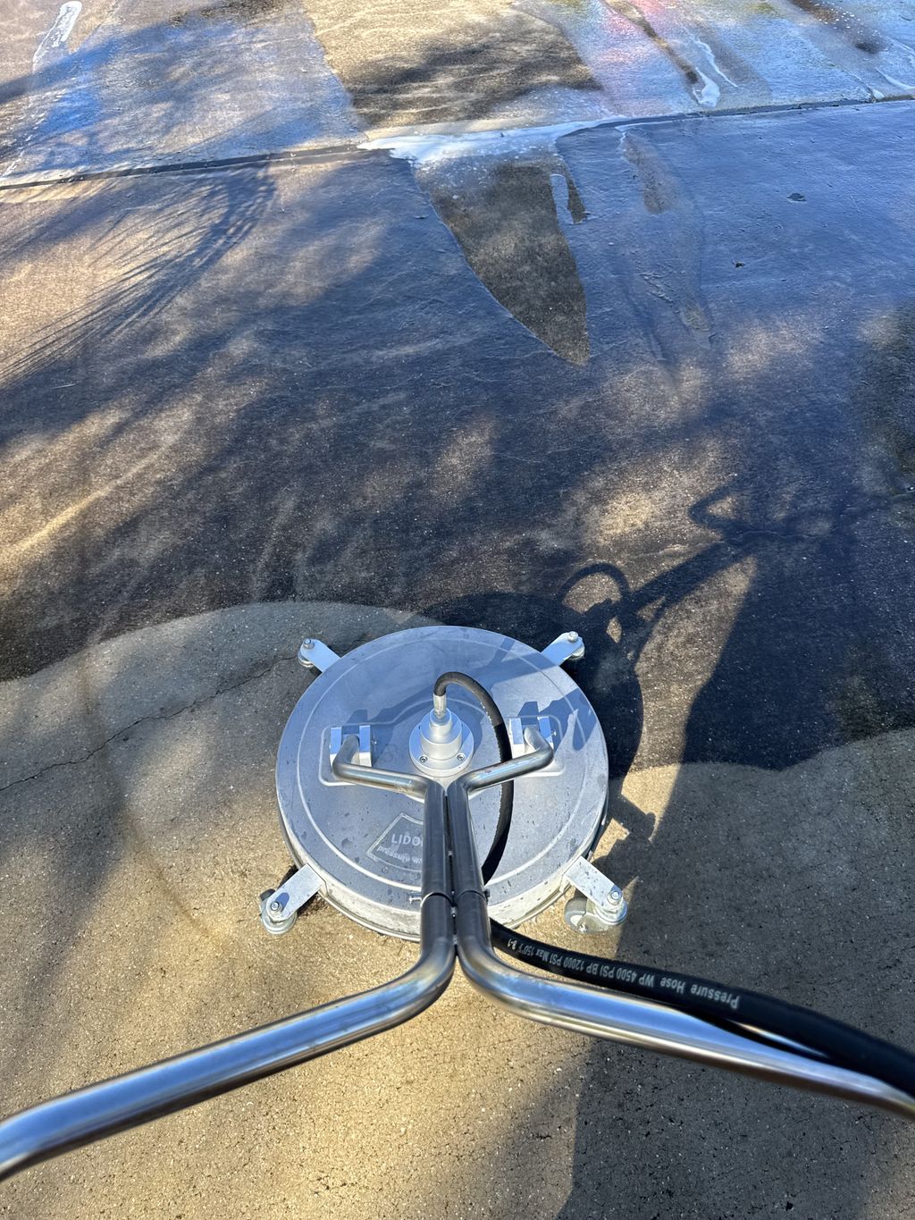 Driveway surface cleaning