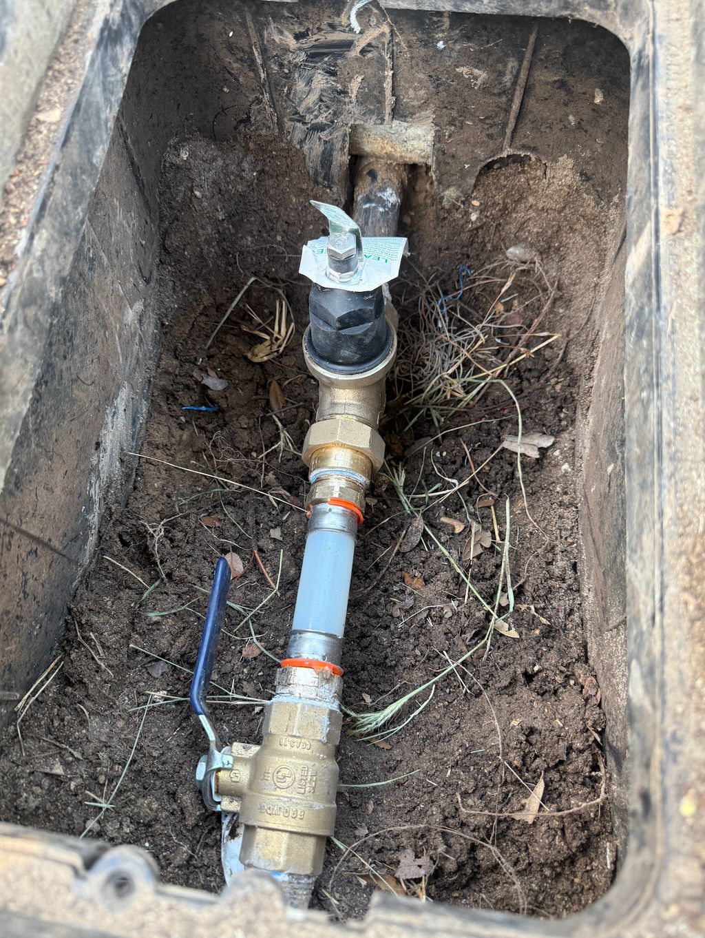 New PRV installation to protect home plumbing from