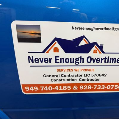 Avatar for Never Enough Overtime Contractors