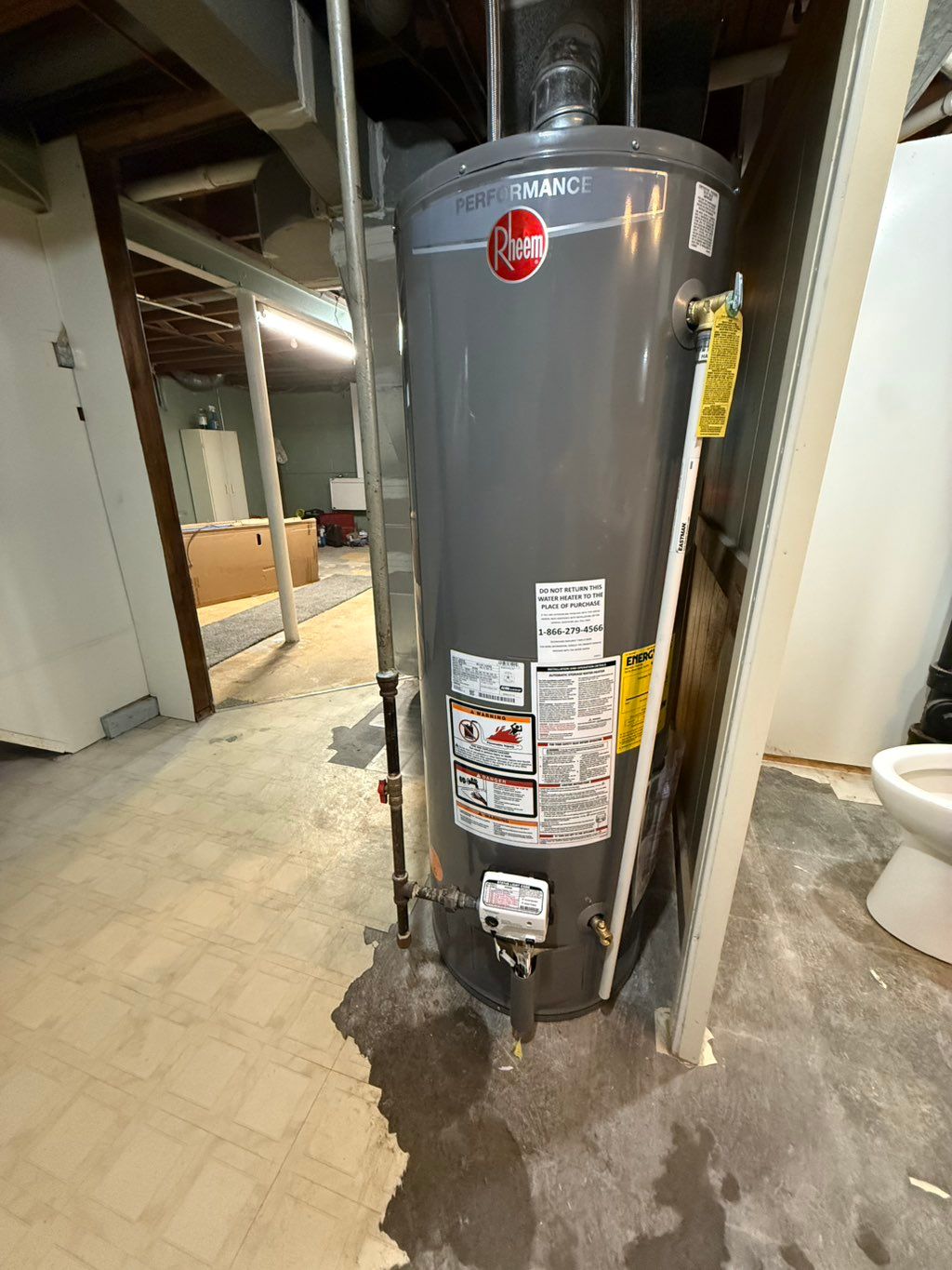 New hot-water heater