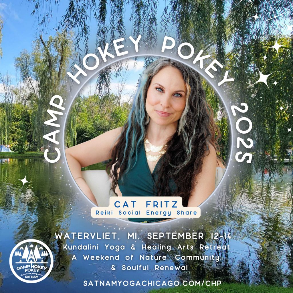 Flyer for a camping retreat where I led a Reiki sh