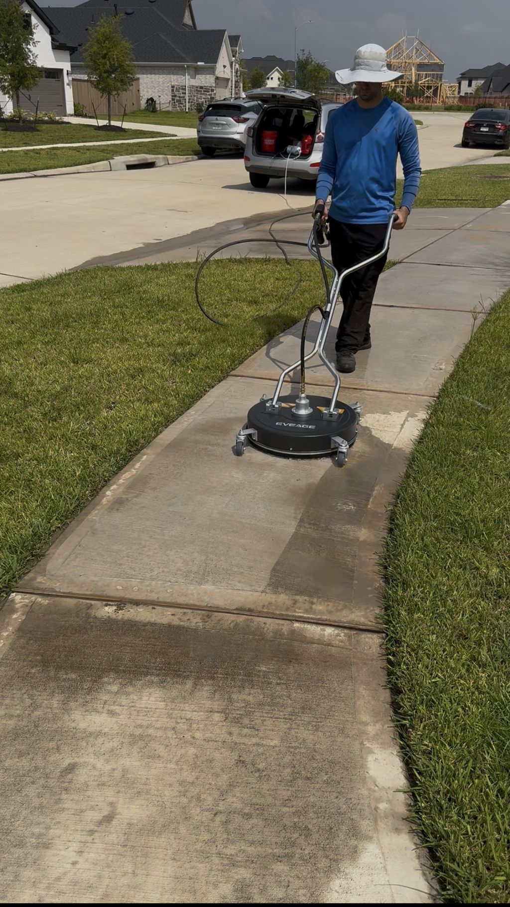 Sidewalk cleaning