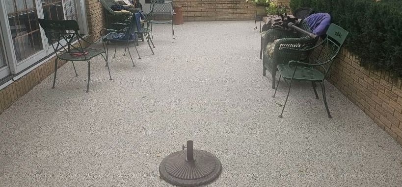 After concrete resurfacing with Vuba Stone