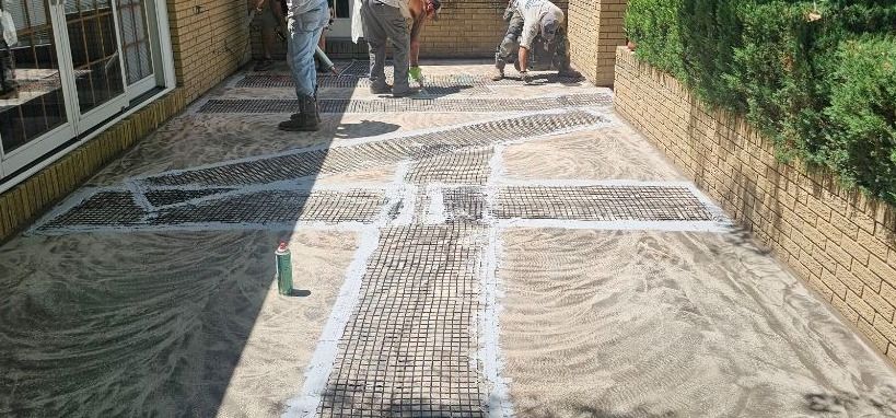 Before concrete resurfacing