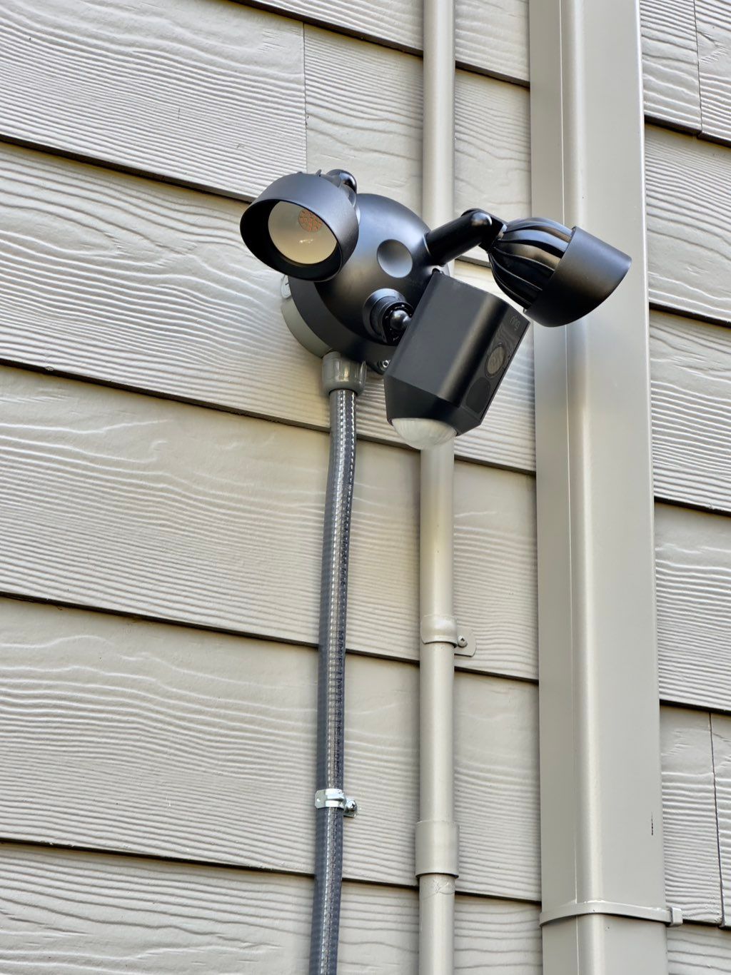 Installed a smart Ring camera with waterproof cond