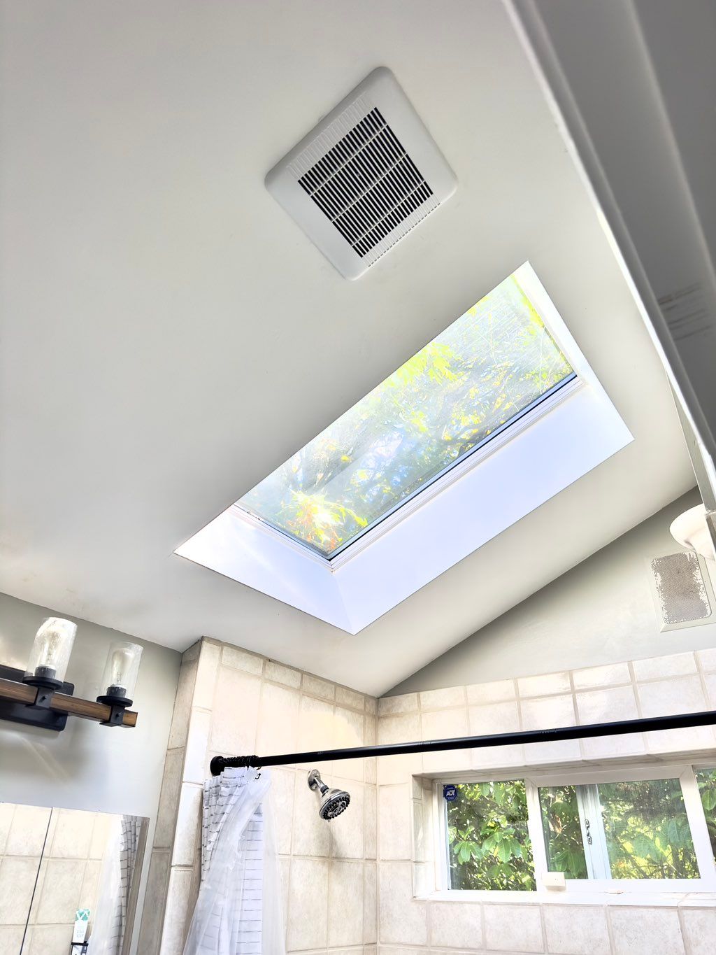 Full removal and replacement of old bathroom exhau