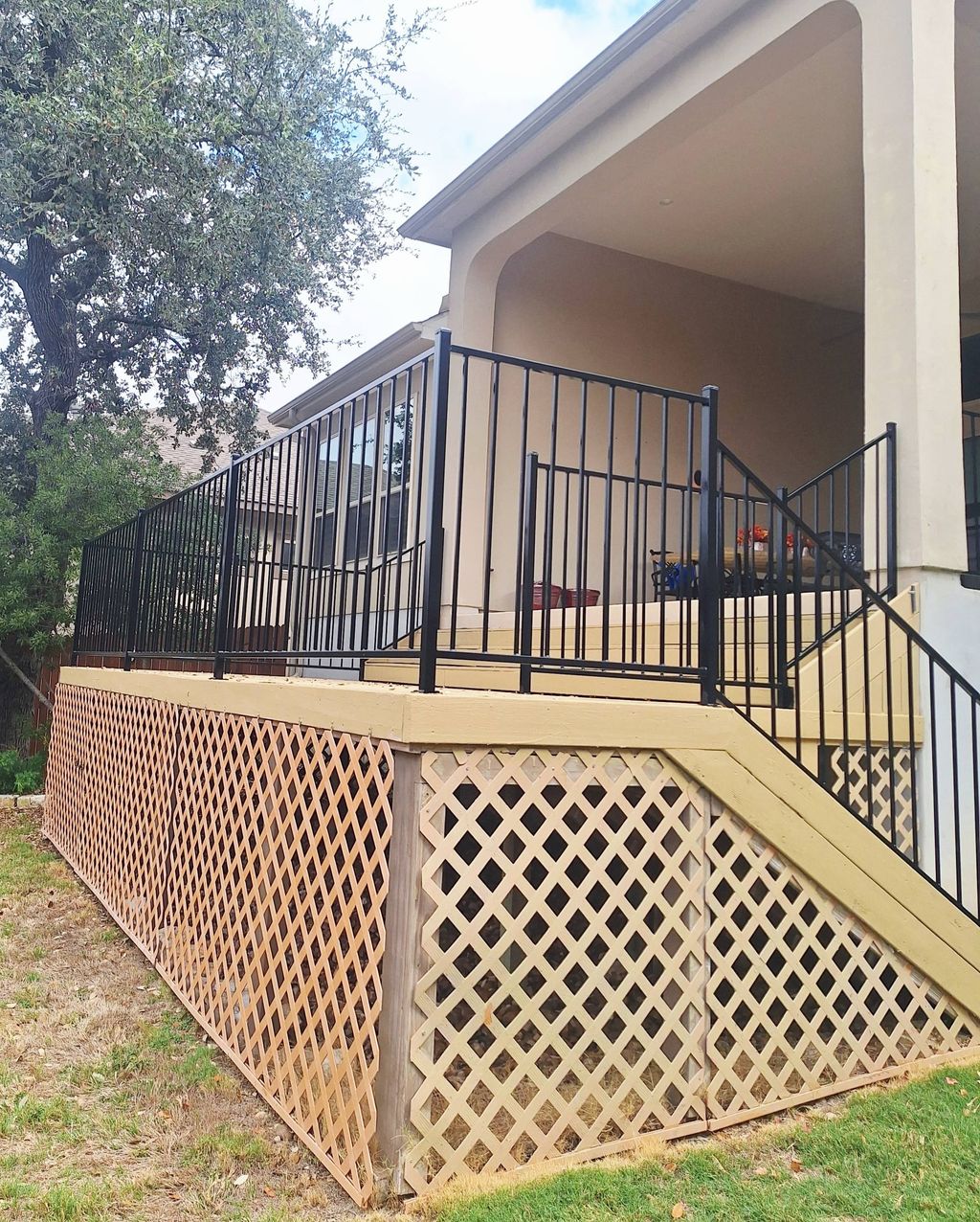 repainting of fence for a fresh look