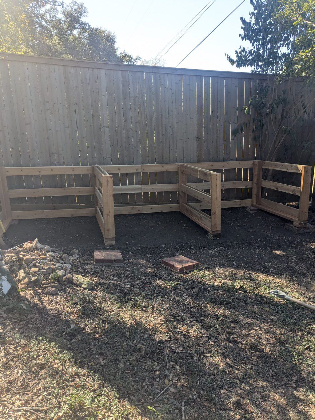 Recycling bins I built for a customer 
