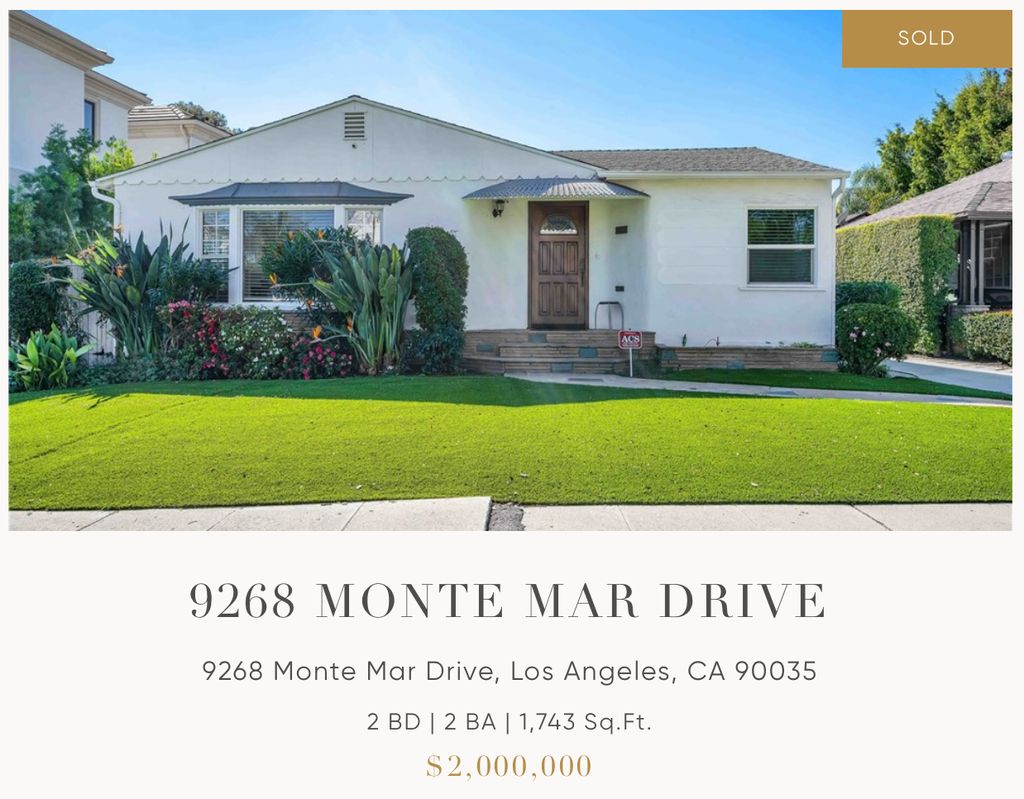 Recently Sold! 9268 Monte Mar Dr.