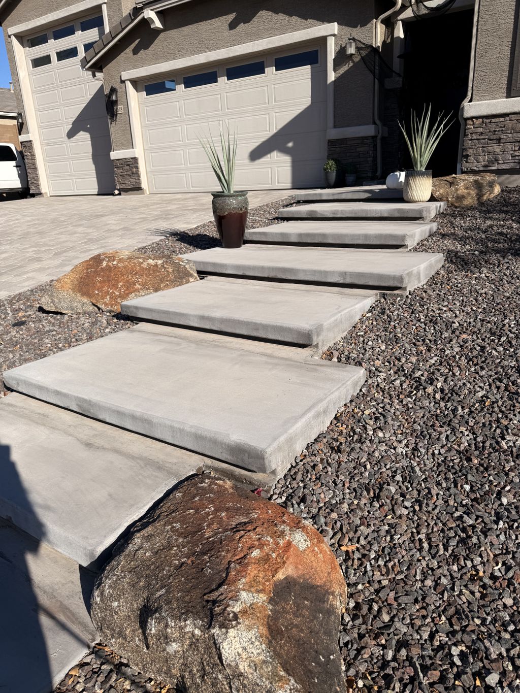 Concrete stairs